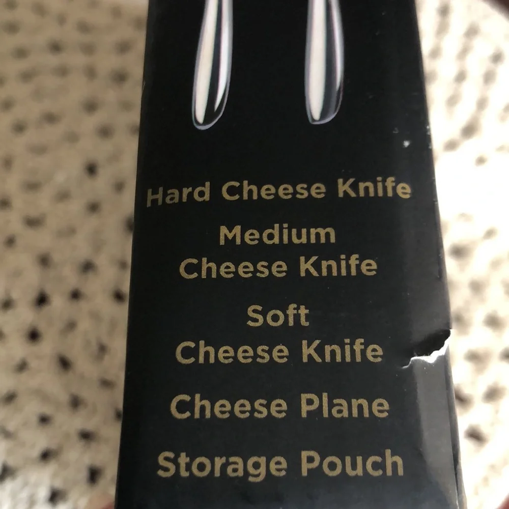 Nicole Miller Stainless Steel Cheese Knife Set
